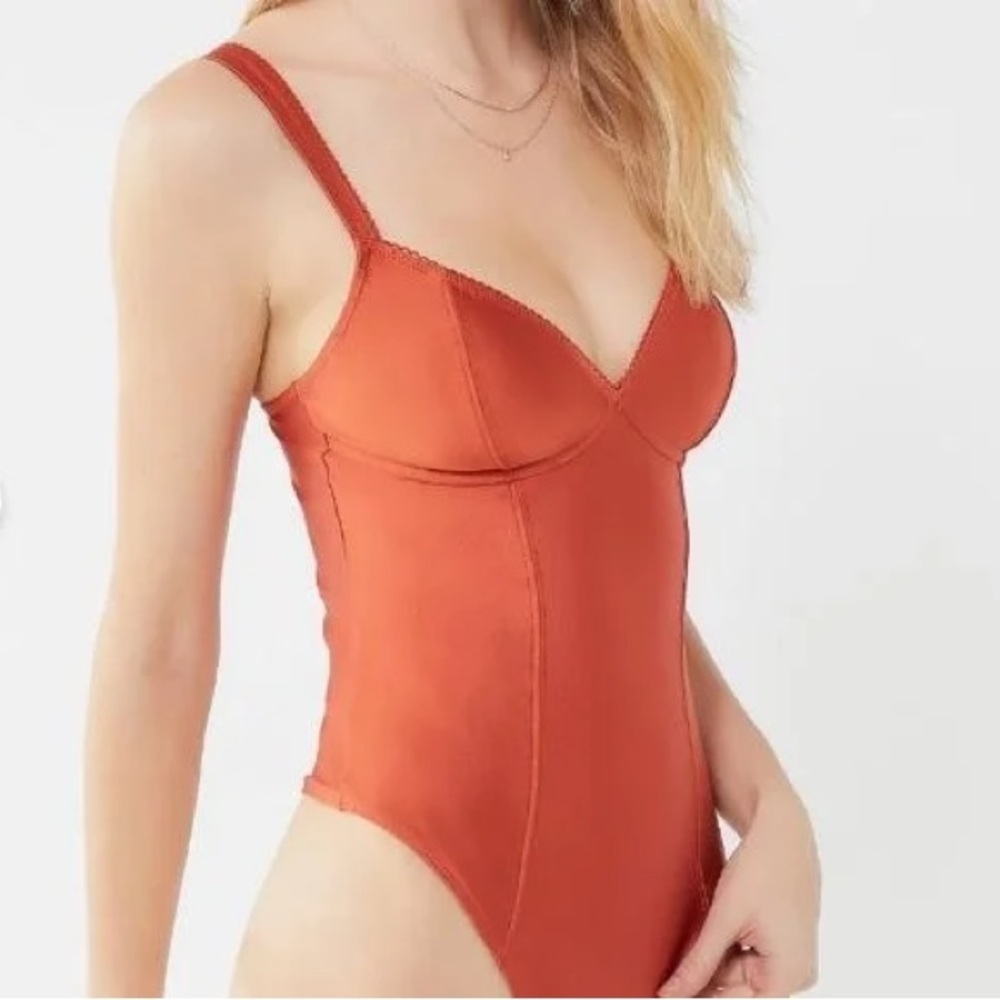 Urban Outfitters Rust Satin Bodysuit (SOLD)